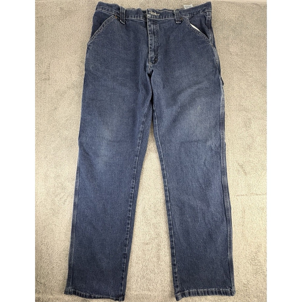 Wrangles Five Star Men's Jeans - Dark Stonewash, Size 36x34